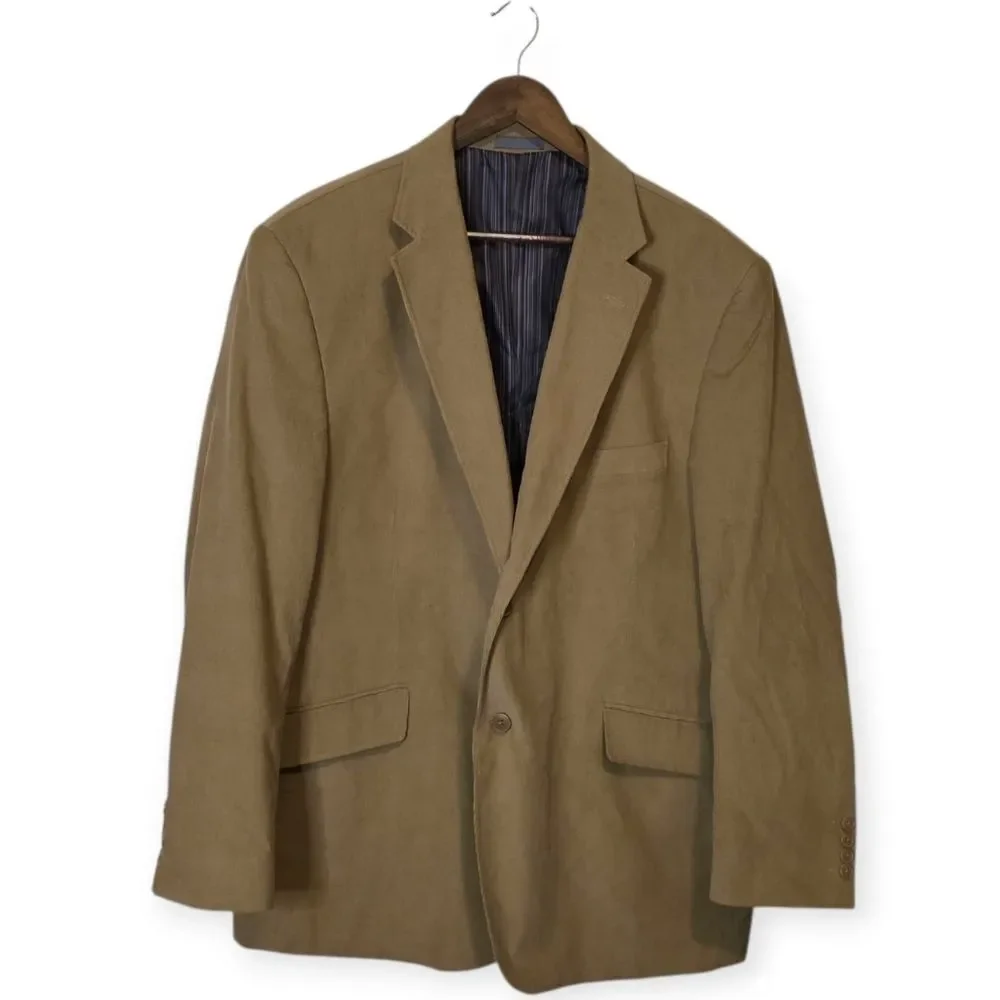 Madison Micro Corduroy Single-Breasted Blazer Sport Coat 46R
